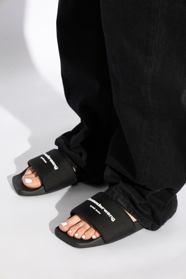 Adidas wang slides on sale